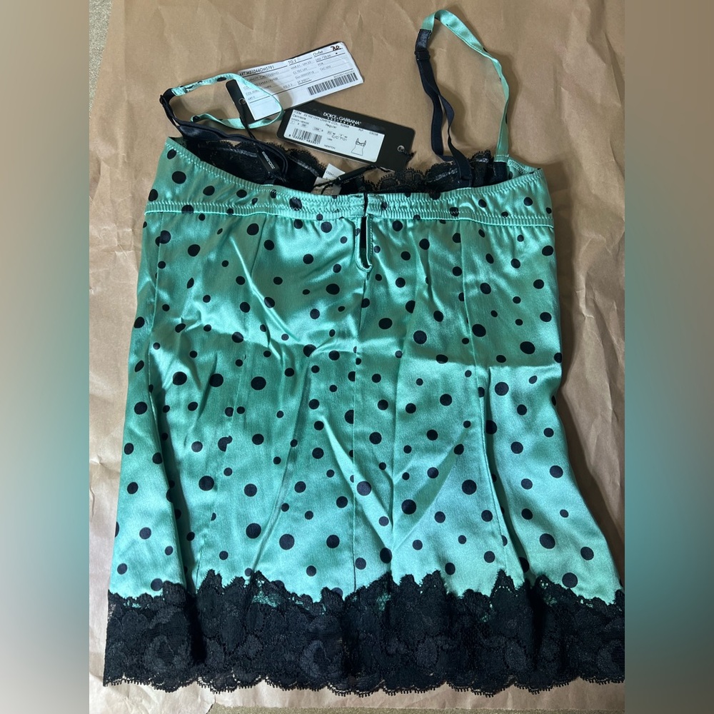 NWT Dolce & Gabbana Silk Camisole Top with underwire - Picture 3 of 8